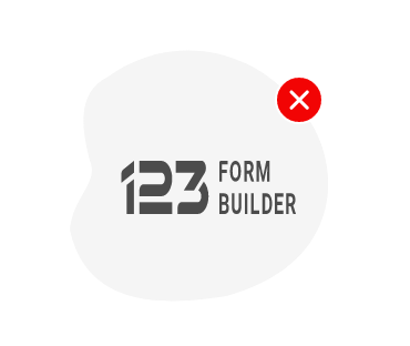incorrect 123 form builder logo