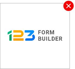 wide 123 form builder logo in a square container