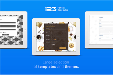 123 form builder product image on tablet