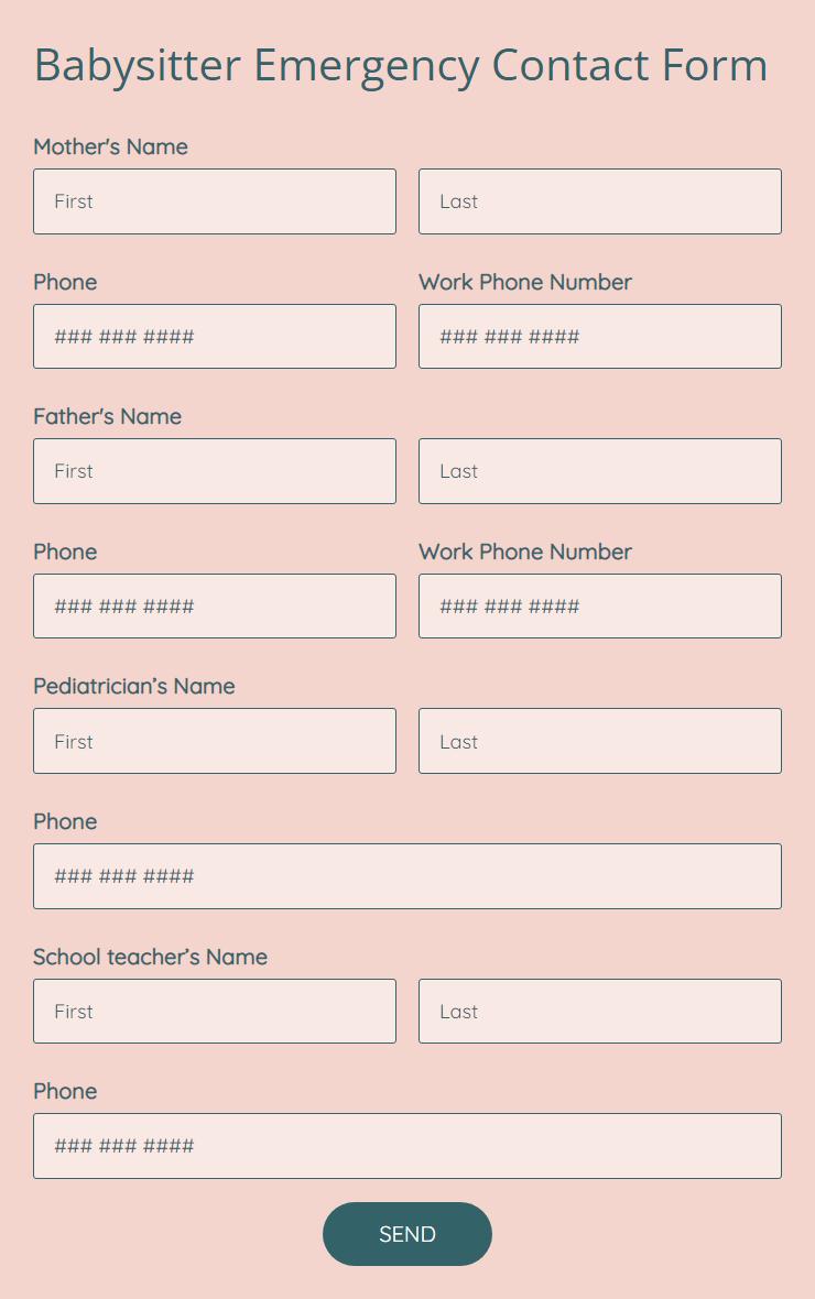 free-babysitter-emergency-contact-form-template