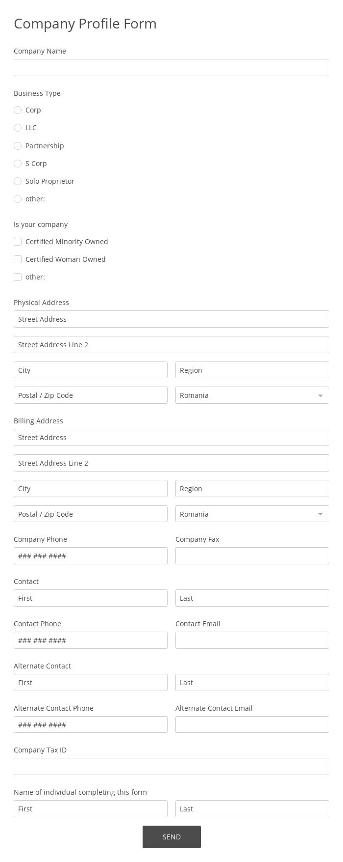 Business Forms  Online Business Form Templates  21 Form Builder For Business Information Form Template