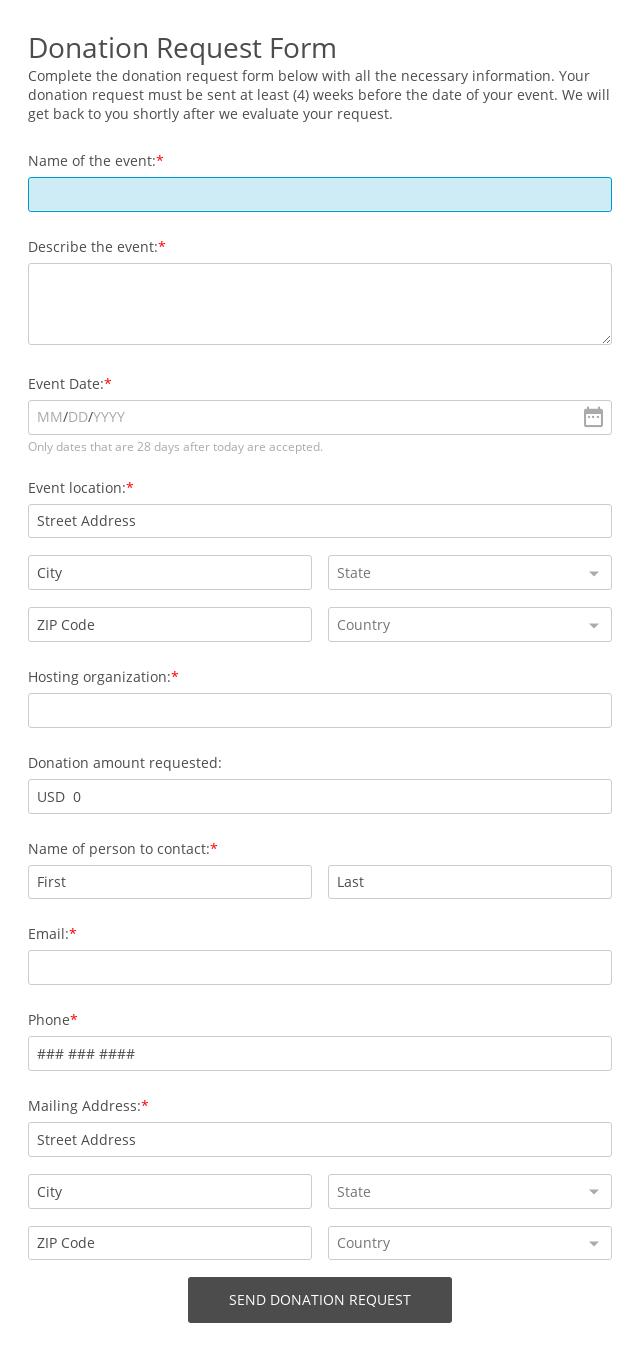 Donation Forms - Charity Form Templates  21 Form Builder Within Donation Report Template
