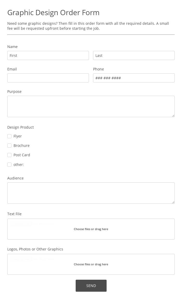 Free Advertising Request Form Template 123 Form Builder