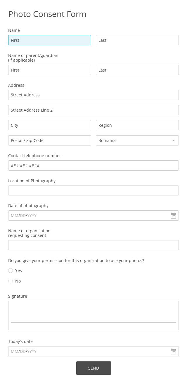 Photography Forms - Online Form Templates for Photographers Throughout Photography Business Forms Templates
