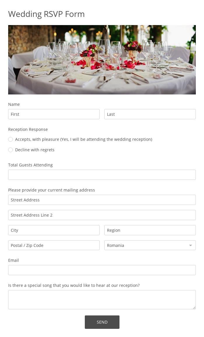 Google Form Wedding Rsvp Template
