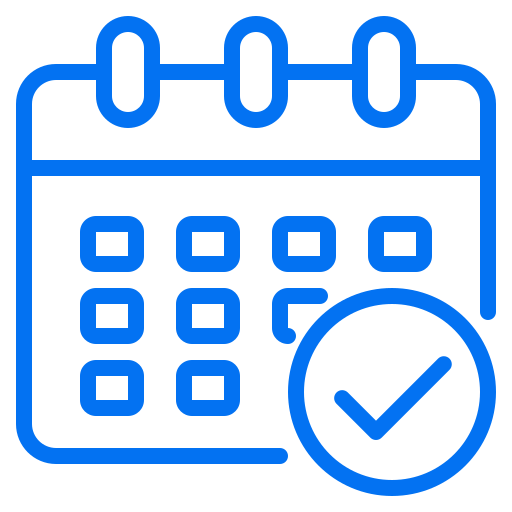 time off icon with calendar