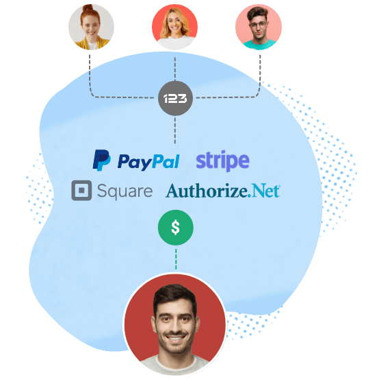 Payment collections directly in your forms