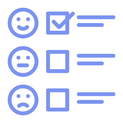 checkmark feedback symbol