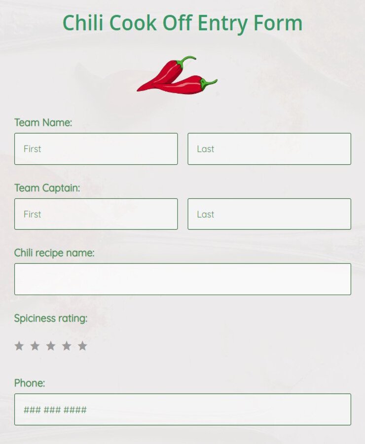 free-online-chili-cook-off-entry-form-template