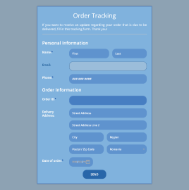 Order Tracking Form