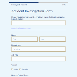 Accident Investiagation Form