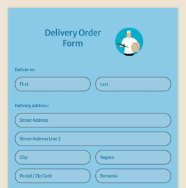 Delivery Order Form