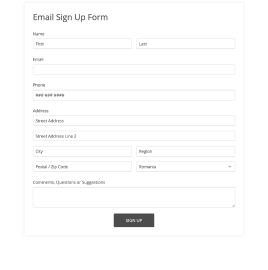 Email Sign Up Form