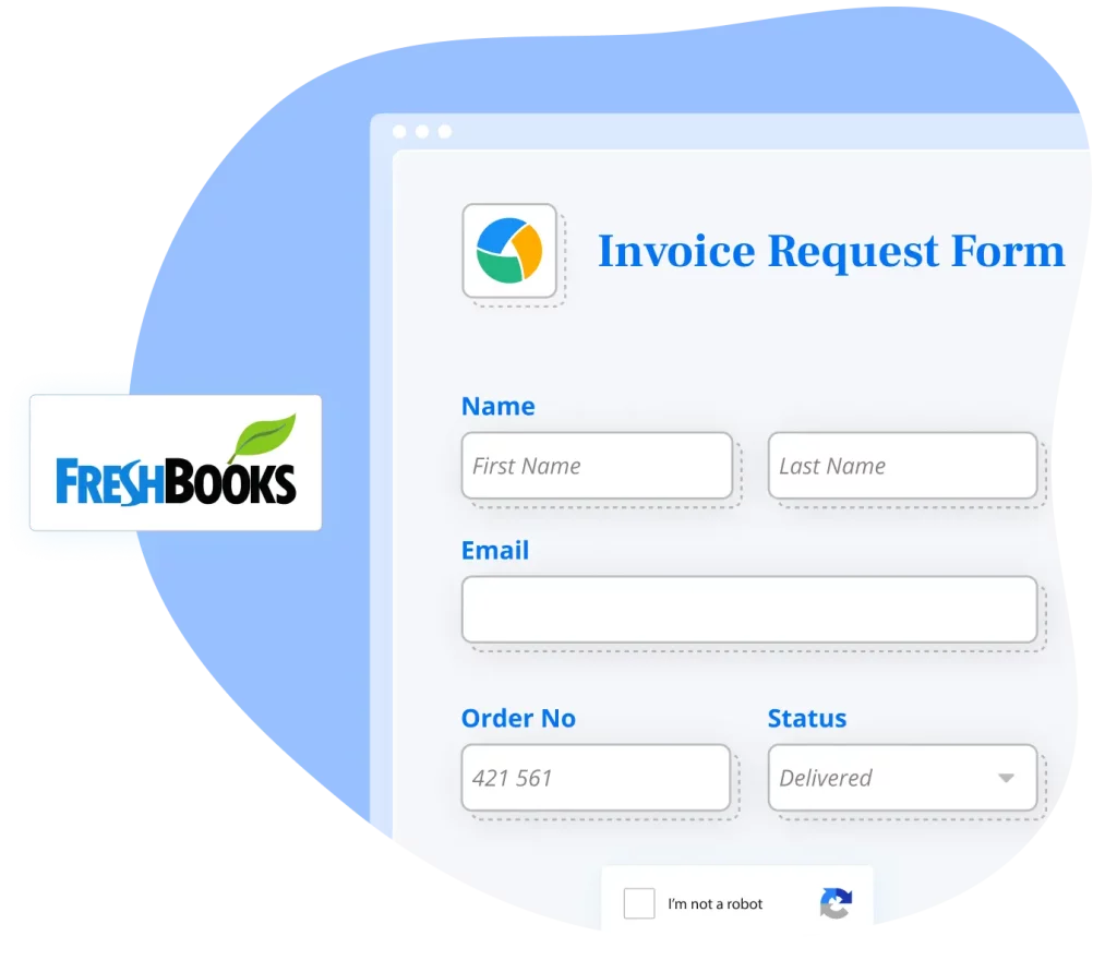 Image showing a Invoice Request Template integration with FreshBooks