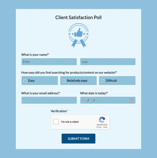 Client Satisfaction Poll