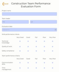 Construction Inspection Form Template | 123FormBuilder