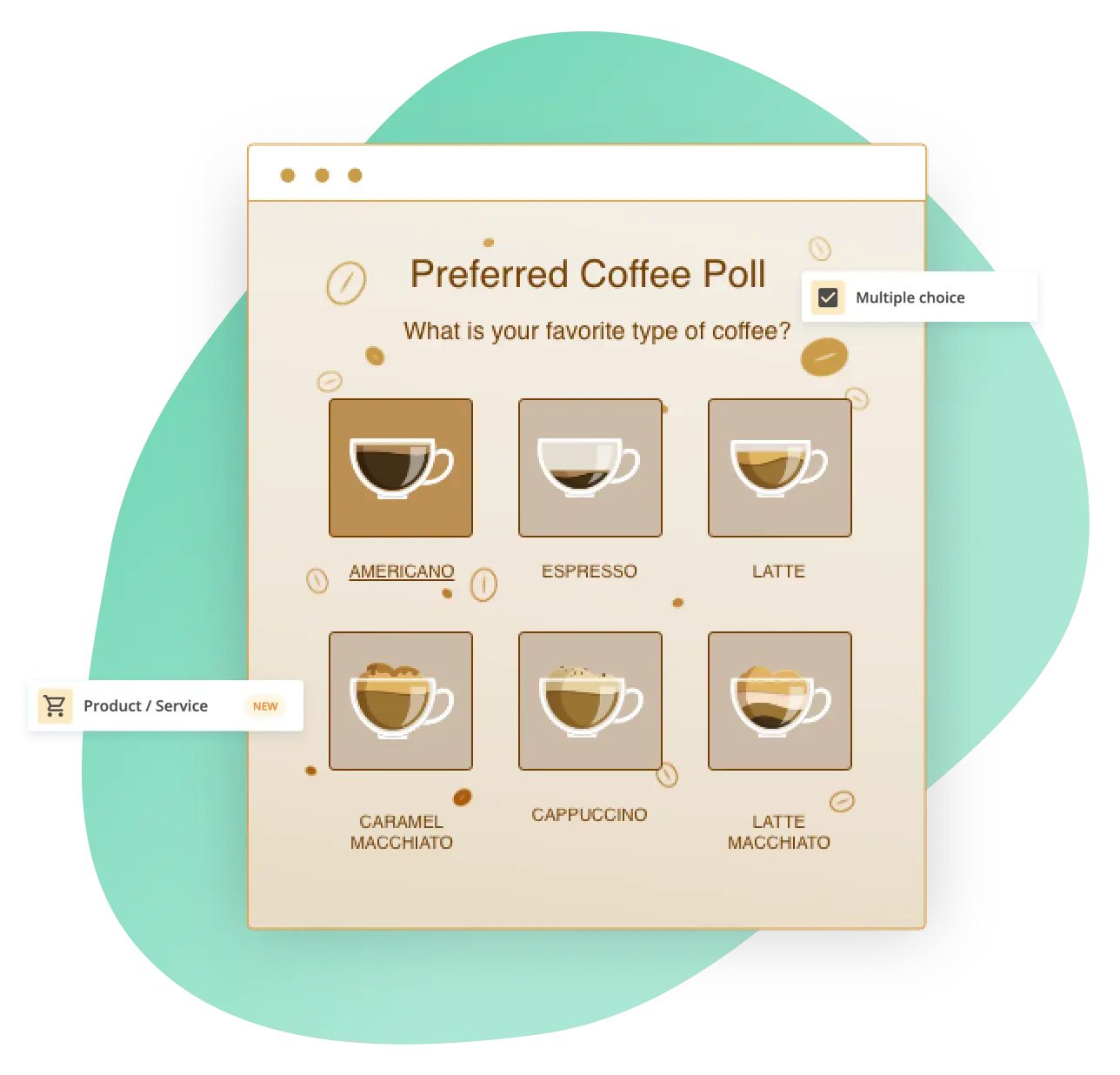 Image showing a 123FormBuilder poll template