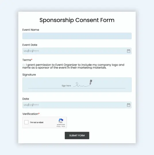 <strong>Sponsorship Consent Form</strong>