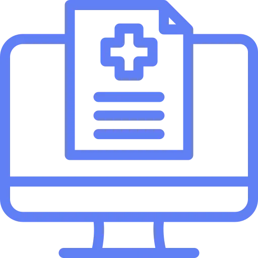 Image showing managing patient records icon