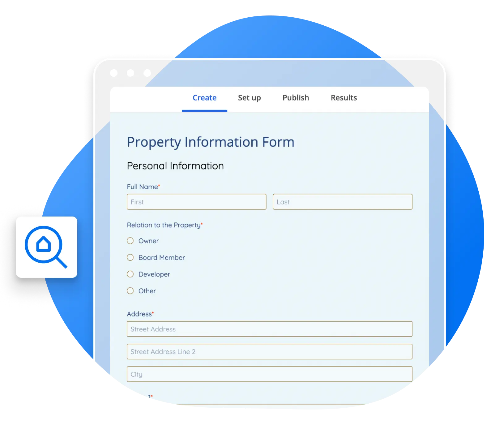 Image showing a Property Information Form Template