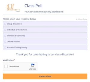 Online Poll Templates | 123FormBuilder