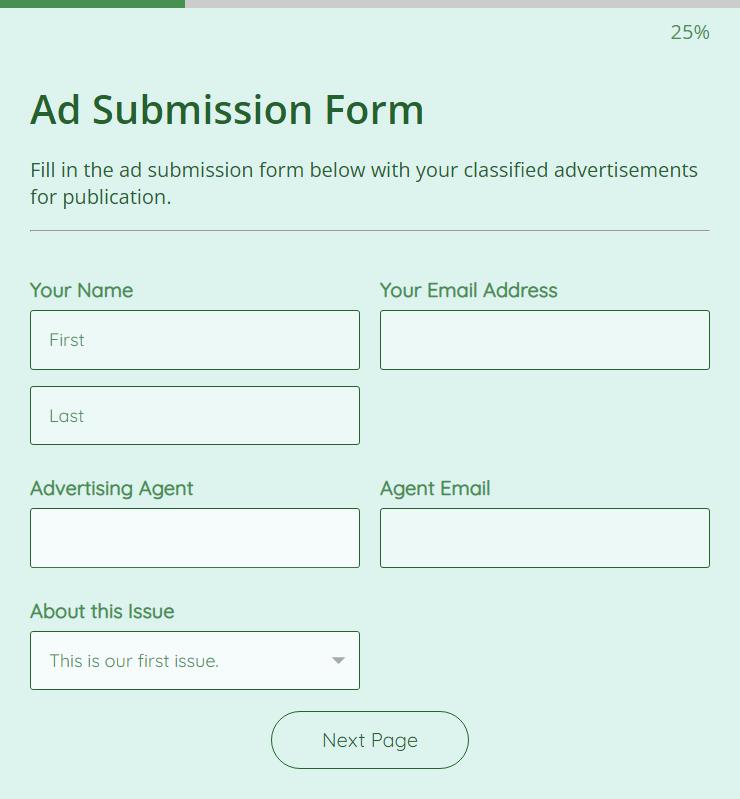 ad submission form 