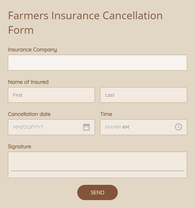 farmers insurance cancellation form