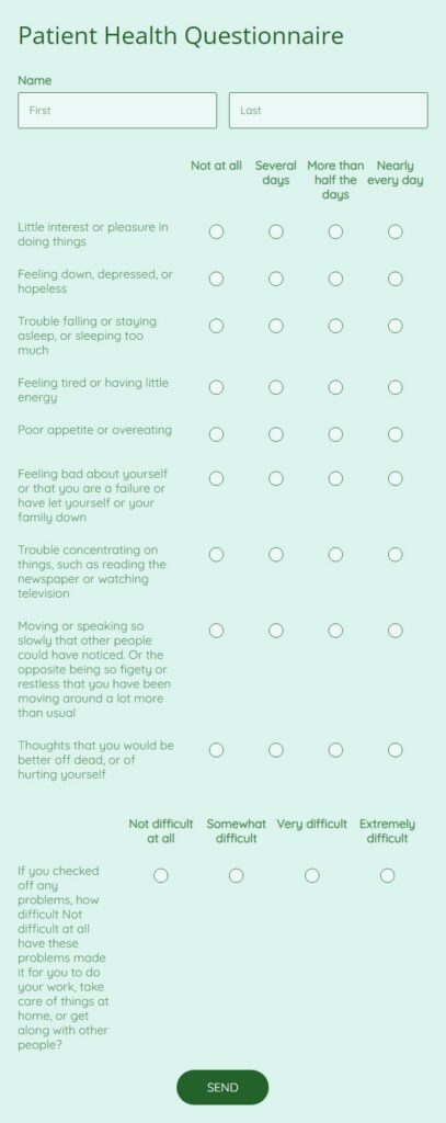 patient health questionnaire 