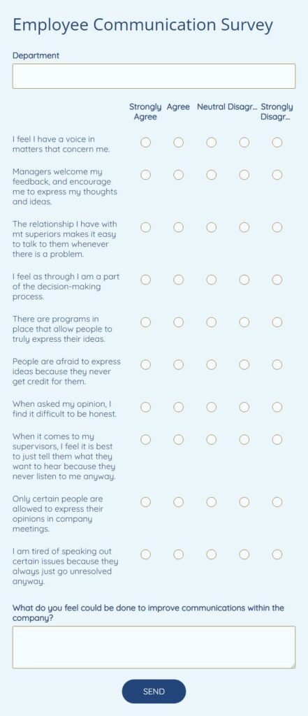 Employee Communication Survey