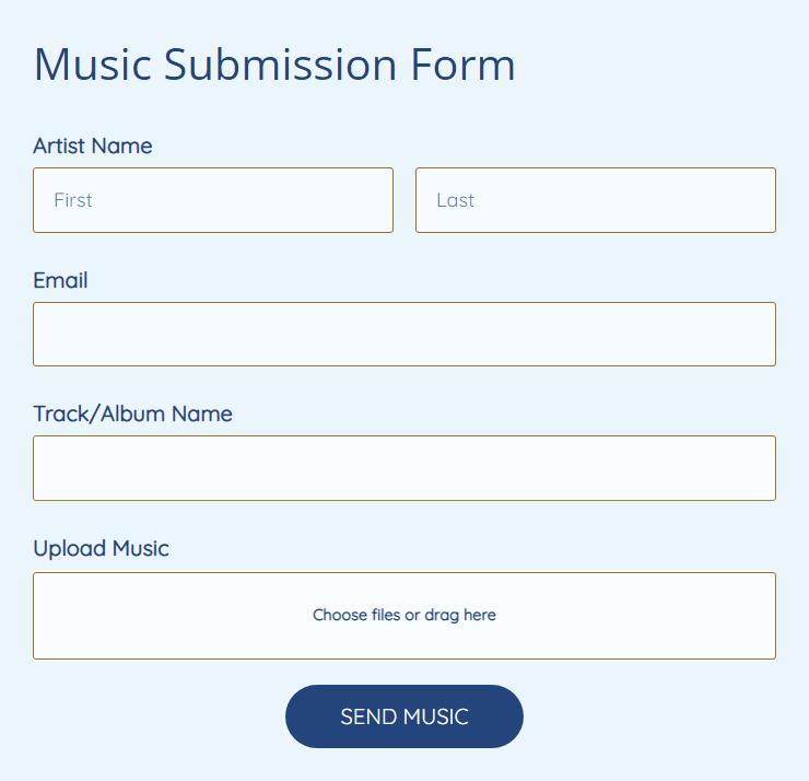 music submission form template