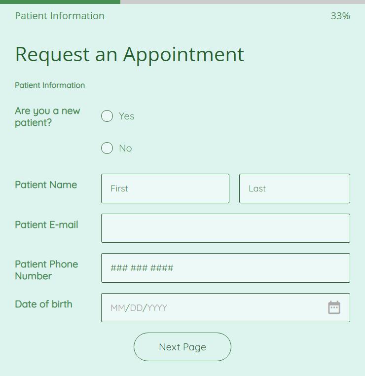 request a routine medical appointment