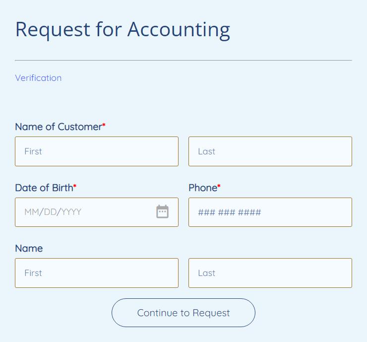 request for accounting form