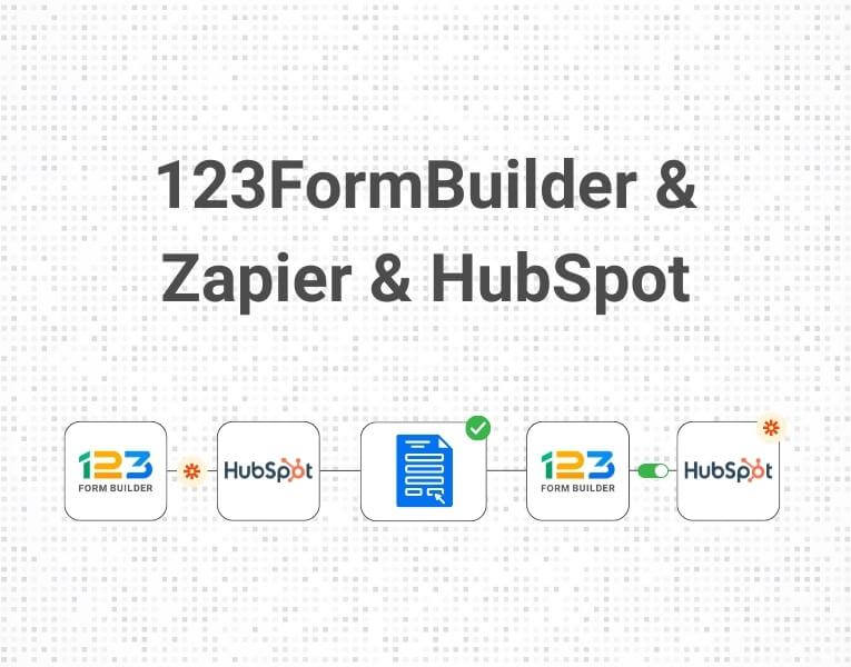 123formbuilder hubspot zapier integration