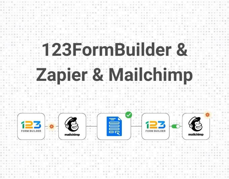 123form builder mailchimp zapier integration