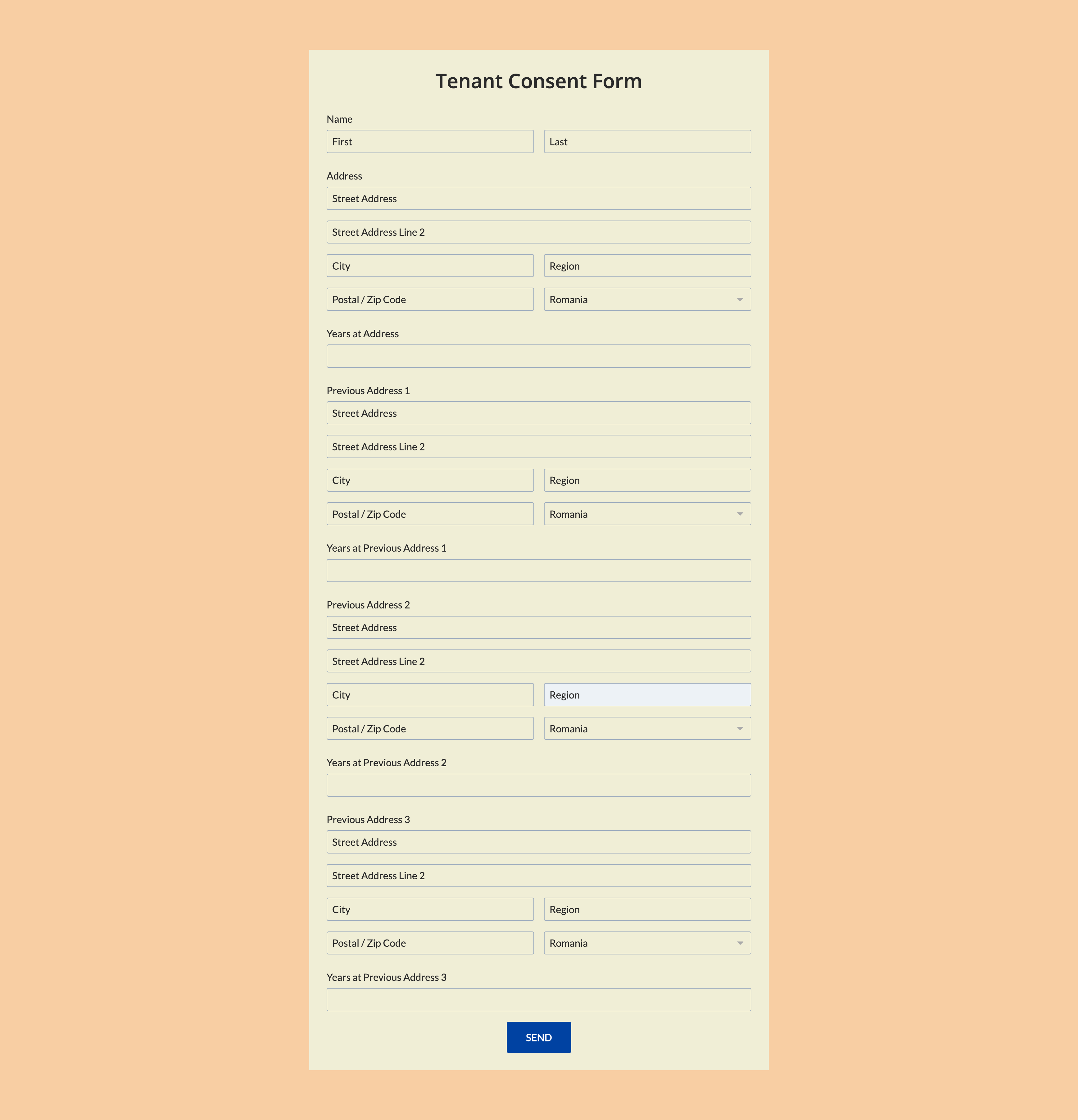 tenant consent template screenshot