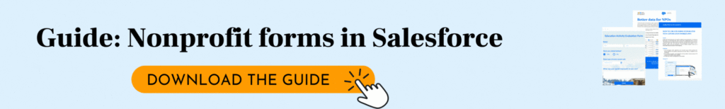 NPO guide for forms with salesforce integration