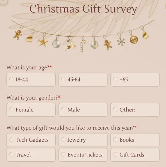 christmas gift survey