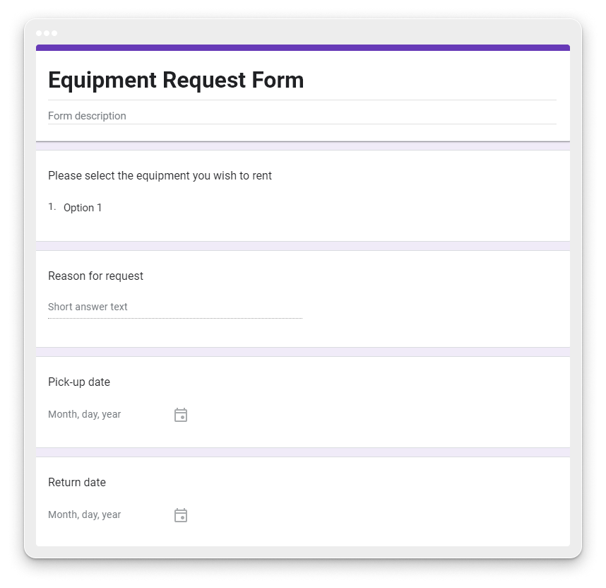 image showing a form created in google forms