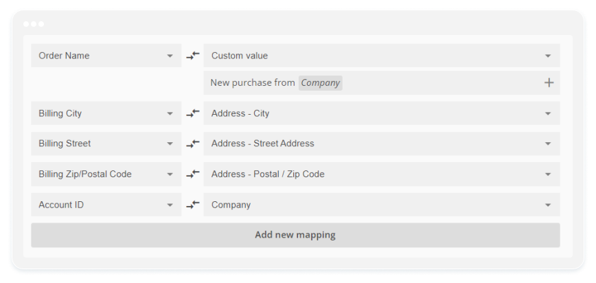 image showing how to  map form fields to multiple objects in Salesforce
