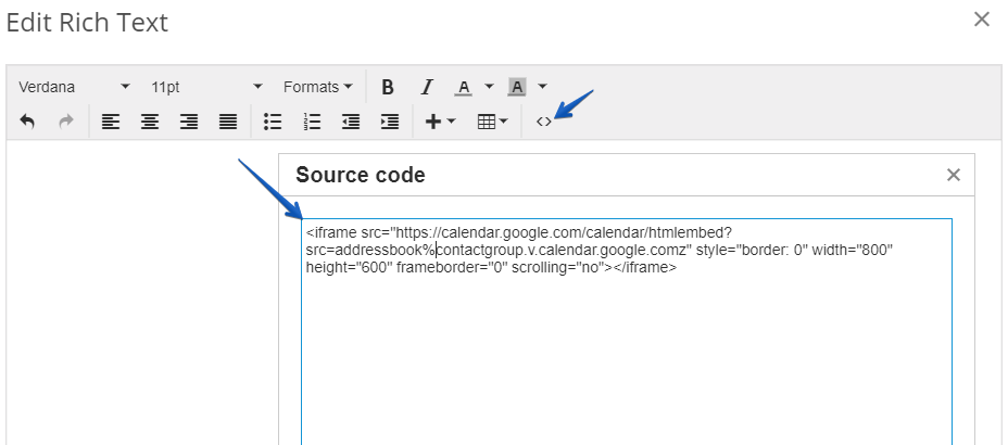 HTML Block source code
