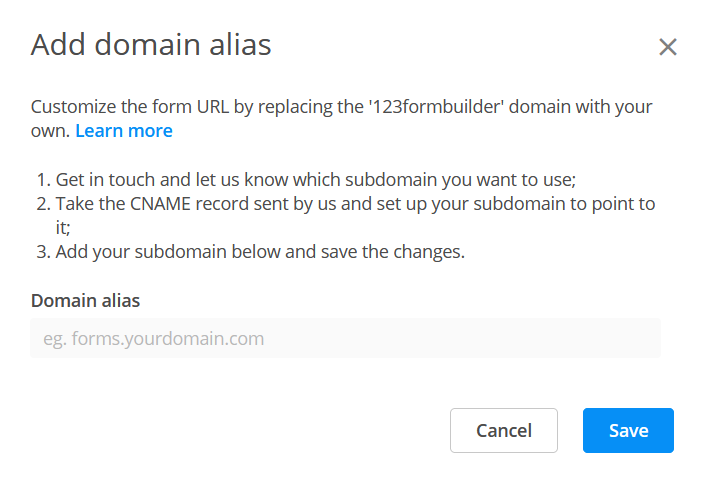 Domain alias