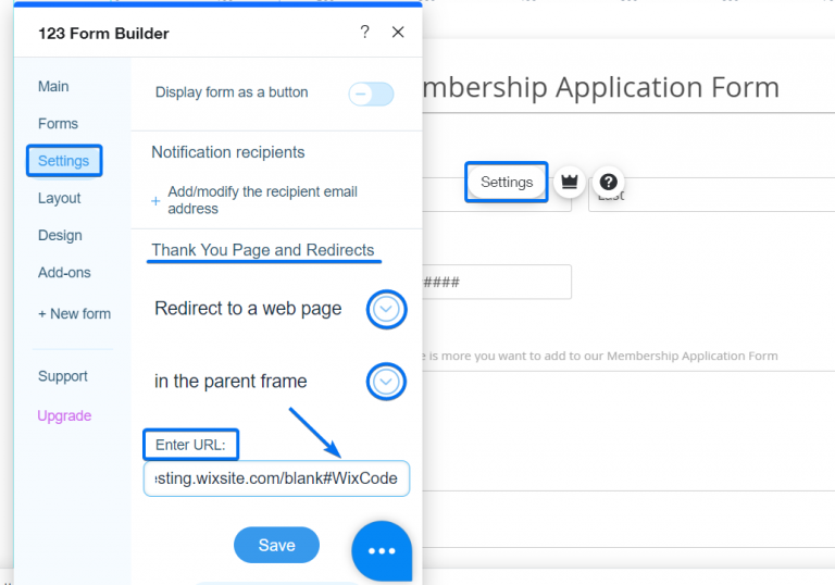 How to integrate forms with Wix Code | 123 Form Builder Docs
