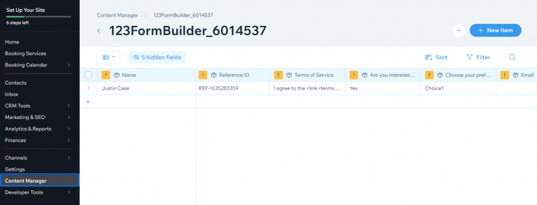 How to integrate forms with Wix Code | 123FormBuilder Docs