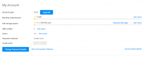 Help: Manage Payment Details in Account | 123FormBuilder