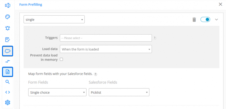 Prefill single and multple choice fields | 123FormBuilder