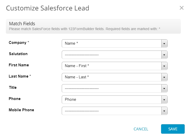 Salesforce customize