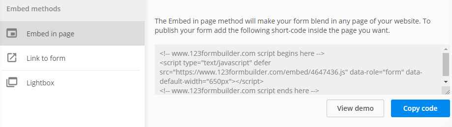 Shopify embed code