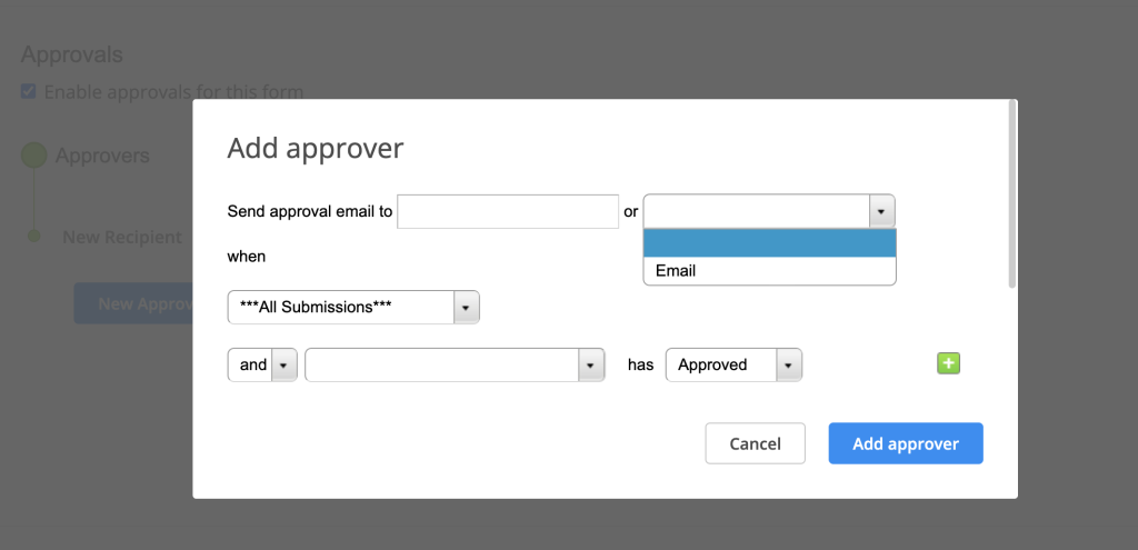 Add approver