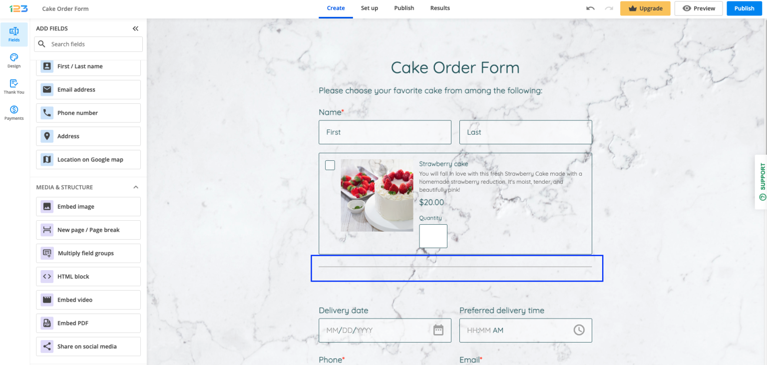 Add a divider on your form | 123FormBuilder Docs