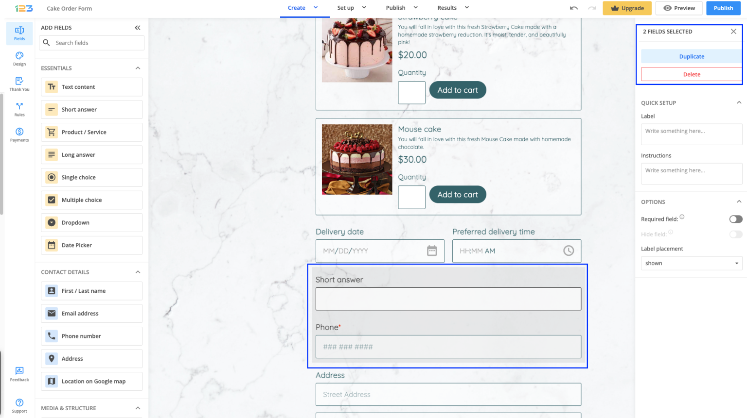 How to manage your form fields | 123FormBuilder Docs